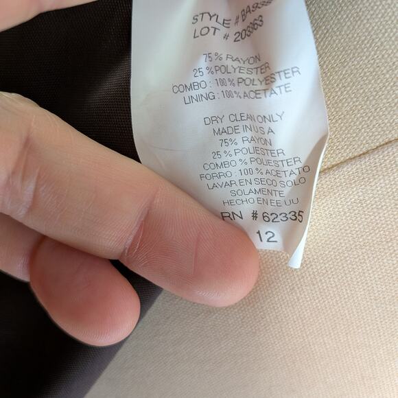 Vintage Betsy Adam Prom Dress Maxi Gown M Brown Y2K 90S Fairy Grunge Empire - Picture 14 of 14